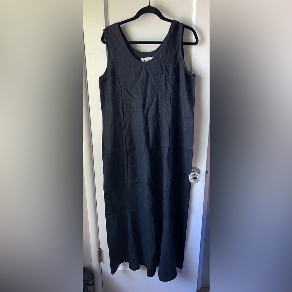 FLAX 100% Linen maxi dress